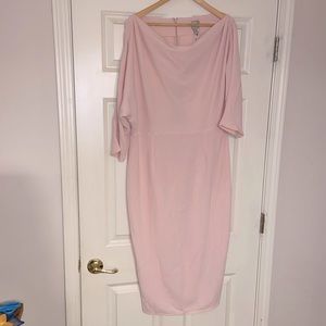 ASOS light pink classy formal midi dress- US 12